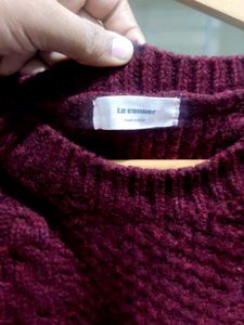 Burgundy Knit Sweater