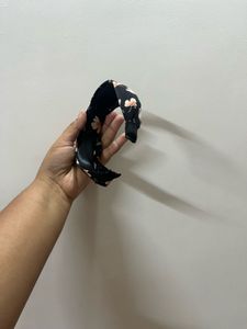 Floral Black Hairband