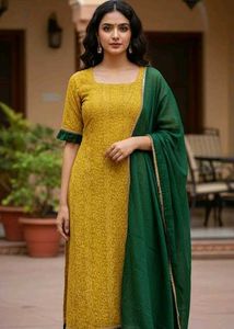 chikankari kurta set