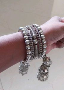 Oxidiside Bangle &amp; Bracelet Combo