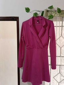 Pink Blazer Dress