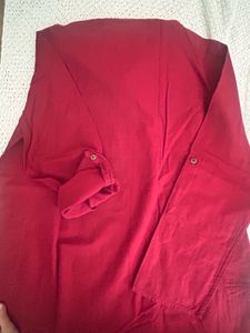 Short Maroon Kurta