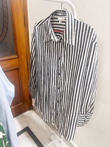Striped Button-Down Shirt