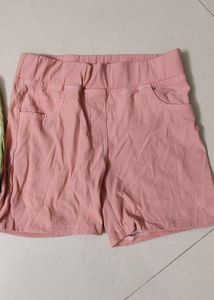 Pink Casual Shorts