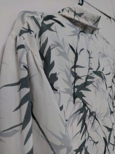 White And Charcoal Shirt