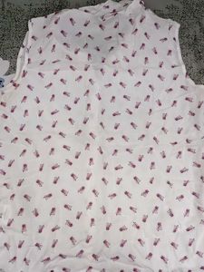 Floral Sleeveless Button-Down