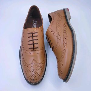 Tan Leather Formal Shoes