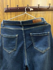 Navy Blue Denim Jeans Women