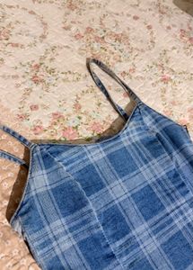 H&amp;M Denim Blue Mini Dress