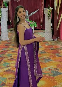 Elegant Purple Kurta Set