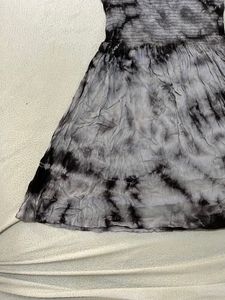 Grey And Black Short Dress