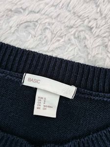 H&amp;M Black Cable Knit Sweater