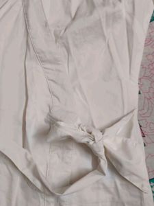 White Wrap Top with Tie