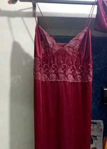 Burgundy Babydoll Lingerie