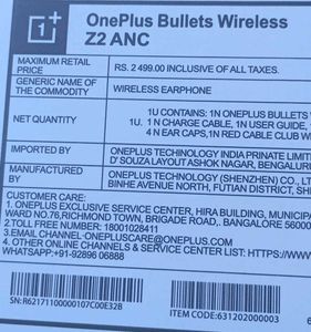 OnePlus Bullets Wireless Z2 ANC - Blue