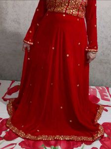 Elegant Red Ethnic Gown
