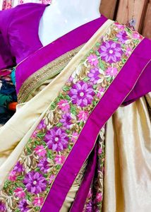 Beautiful 😍 Saree With Blouse