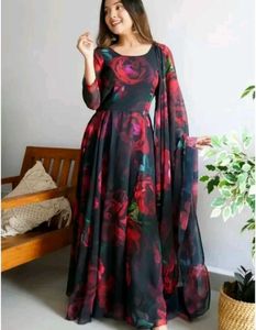 Floral Anarkali Gown