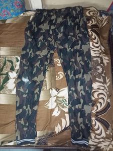 Military Print Trackpants - Brown