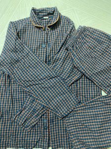 Night Suit Shirt And Pant Set.