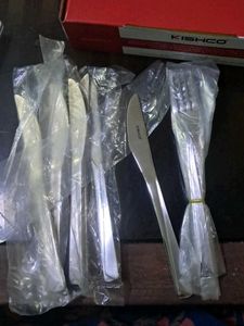 Stainless Steel Fork And  Knife Set 6 -6