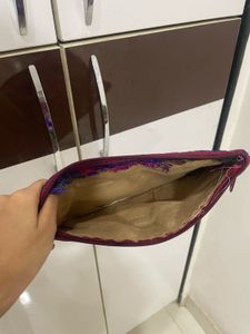 Paisley Print Clutch