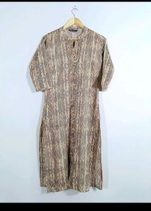 Boho Chic Brown Patterned Dress