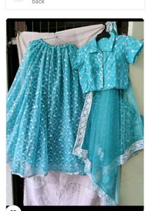Teal Floral Sequin Fabric