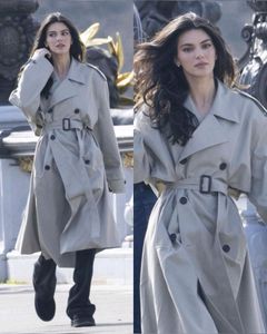 Koran Style Off-white Trench Overcoat