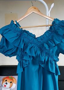 Blue Ruffle Dress