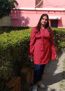 Red Polka Dot Tunic