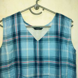Blue Plaid Dress