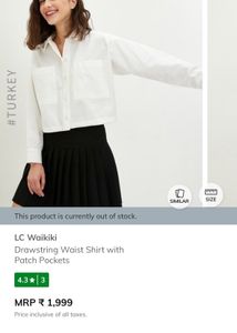 white shirt with 2 pockets
