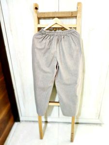 Light Grey Cotton Trouser Waist Size-26