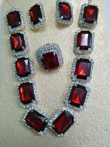 Maroon Color Necklace Set With Free Ring