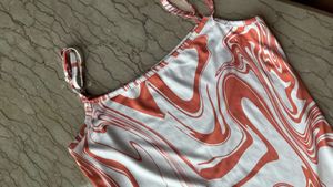Y2K Marble Print Mini Bodycon Dress