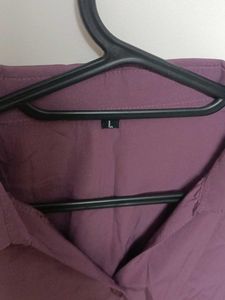 Mauve Button-Down Shirt