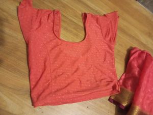 Elegant Pink Saree with blouse