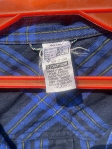 Blue Plaid Flannel Shirt