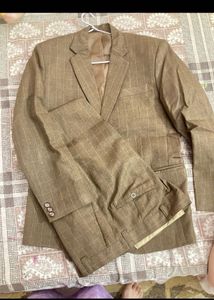 Brown Suit & Blazer Set