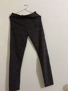Woollen Checked Trouser