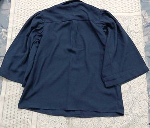 Navy Blue Casual Top