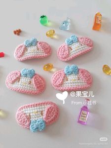 Cute Crochet Cat Appliques(Price Is Per Pair)