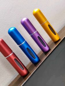 4 Colorful Refillable Perfume Atomizers Bottle