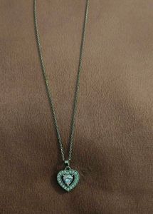925 pure silver hallmarked Heart Pendant chain
