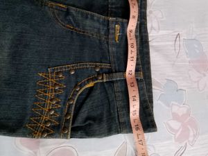 Denim Capri Knee Length