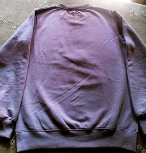 Lavender Graphic Print Sweatshirt