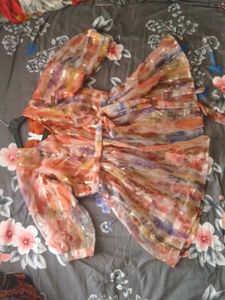 Sheer Floral Mini Dress