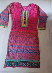 Pink Gujarati Style Kurti