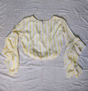 Yellow Stripped Top